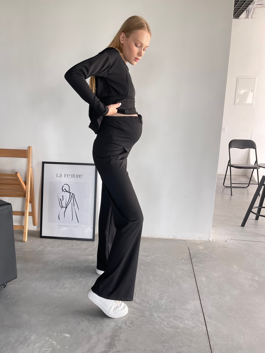 Спортивные костюмы Костюм утепленный Charlie для беременных и кормящих, черный, Dizhimama