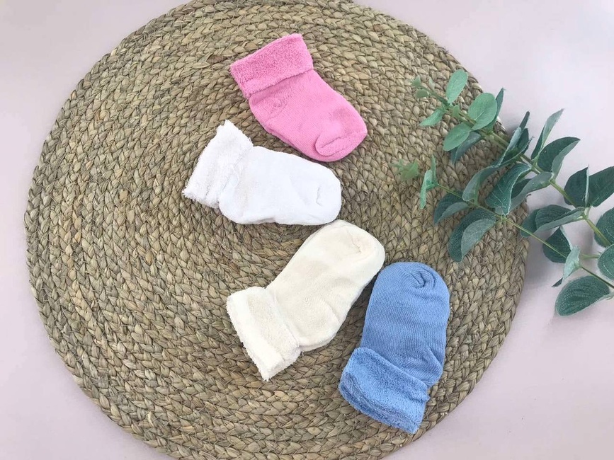 Шкарпетки Шкарпетки для новонароджених, махрові, блакитні, Eslayn