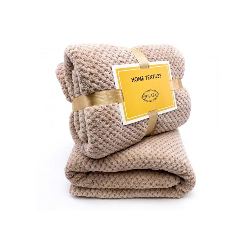 Полотенца Комплект полотенец (бамбук) бежевый 2 шт, Home Textiles
