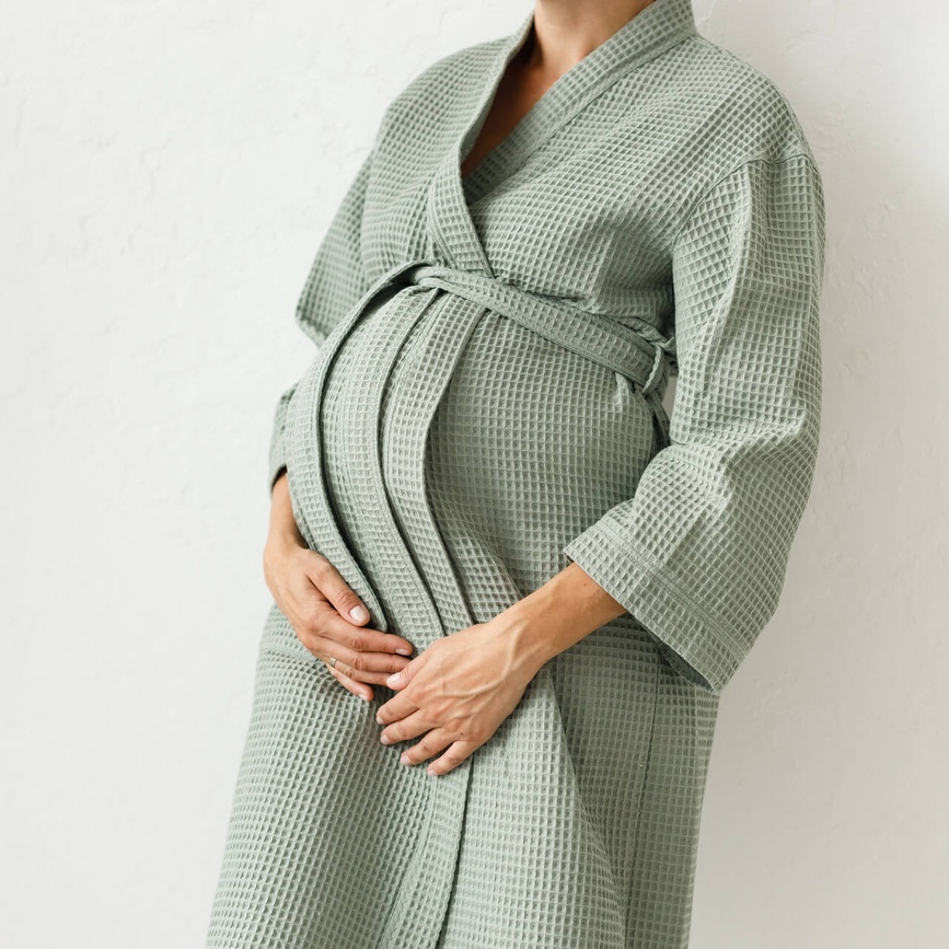 Халаты Халат вафельный для беременных и кормящих мам Mary, оливковый, MagBaby