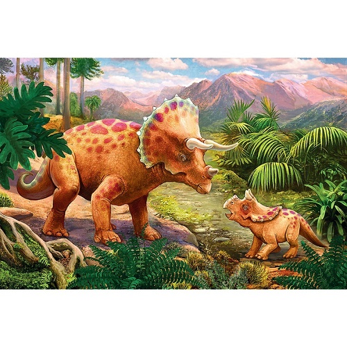 Пазлы, мозаика Пазлы - (54 элм. мини) - "Терринозавры", (54194), Trefl