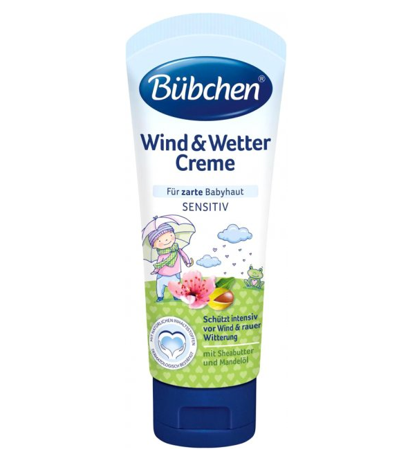 Косметика для дітей Крем дитячий захисний при вітрі та негоді, 75 мл, Bubchen
