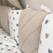 Постільна білизна Комплект постільної білизни в ліжечко Happy night Серця, 6 елементів, сіро-бежеві, Маленька Соня Фото №4