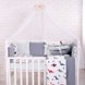 Постільна білизна Комплект Baby Design Premium №38 Дино_2 синий, стандарт/овал, 7 элементов, Маленькая Соня Фото №1