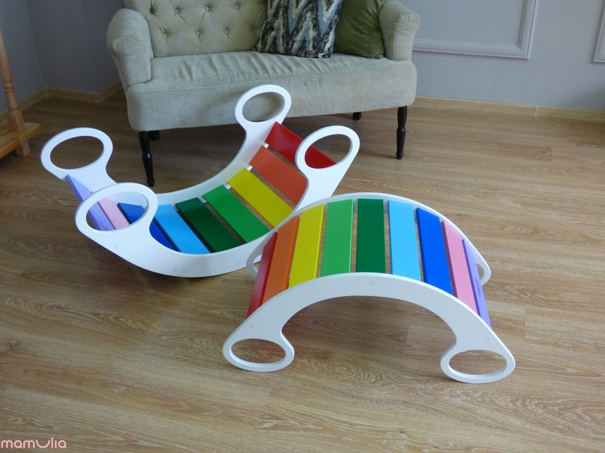 Шезлонги, крісла-качалки Універсальна розвиваюча качалка-ліжечко Multi Maxi, з матрасиком (колір на вибір), Uka-Chaka