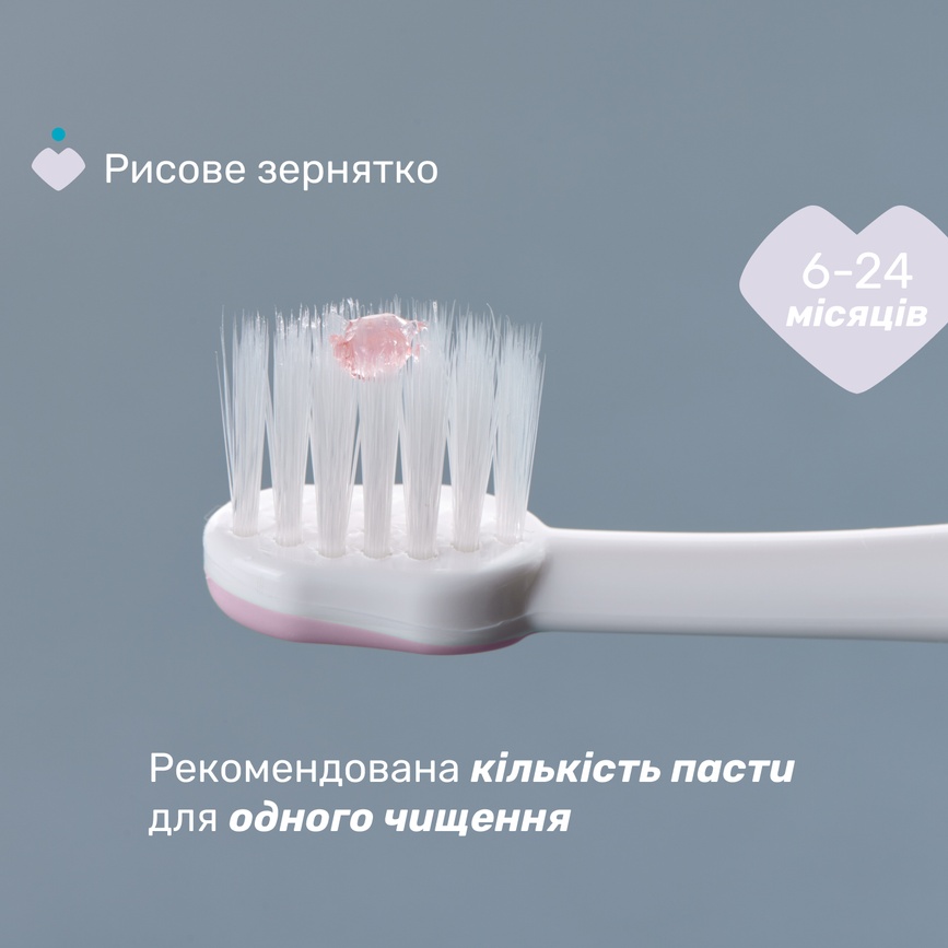 Зубная щетка Chicco для первых зубов, 6-36 мес., Розовый