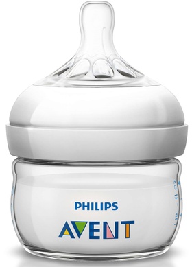 Пляшечки Пляшечка для новонароджених з повільним потоком Natural від 0-6 міс, 60мл, SCF699/17, Avent