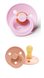 Пустушки Набір пустушок Bibs Pink/Peach, Рожевий/Персиковий, 6-18 m Фото №1