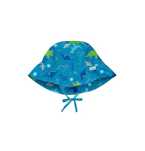 Летние головные уборы Солнцезащитная панамка Aqua Dinosaurs, голубой с динозаврами, I Play