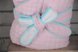 Демисезонные конверты Конверт-одеяло для новорожденных cтеганый джинсовый на трикотаже, розово-бирюзовый, MagBaby Фото №3