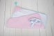 Демисезонные конверты Конверт-одеяло для новорожденных cтеганый джинсовый на трикотаже, розово-бирюзовый, MagBaby Фото №2