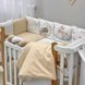 Постелька Комплект постельного белья в кроватку Art Design Енотик + бортик коса, 6 элементов, Маленькая Соня Фото №1