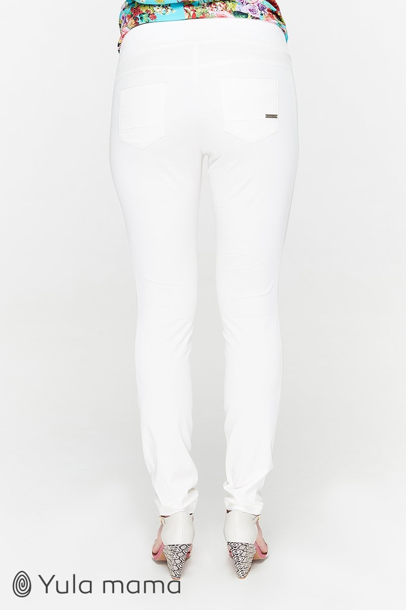 Джинси Узкие джинсы для беременных LOTTY, белый, ТМ Юла мама