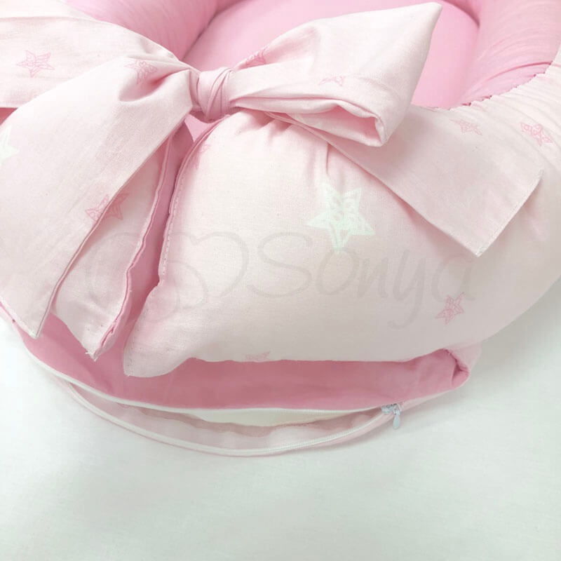 Кокони для новонароджених Кокон Baby Design Зірки на рожевому, Маленька Соня