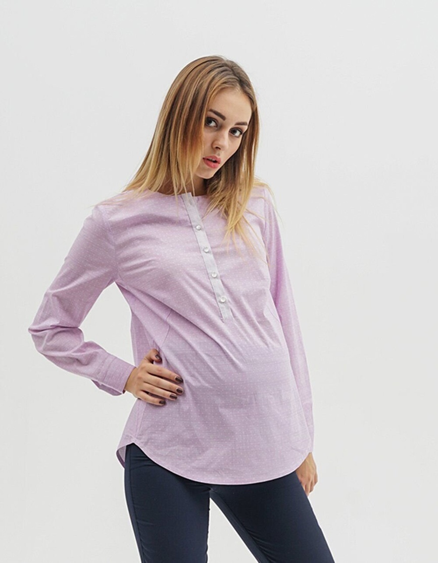 Блузи, сорочки Блуза для вагітних та годуючих 1707224 Бузковий, To be