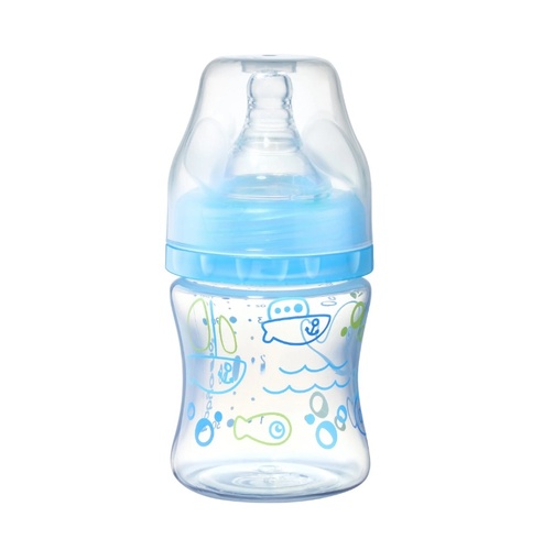 Бутылочки Антиколиковая бутылка с широким горлышком, 0 мес+, 120 мл, бирюза, BabyOno