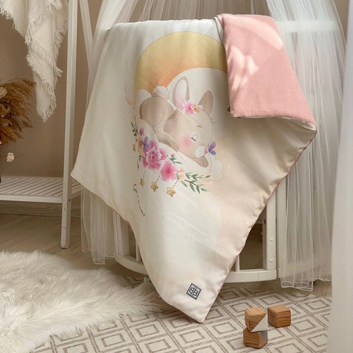 Плед-конверт с одеялом Коллекция №8 Sweet Dream Зайка, Маленькая Соня, Розовый