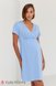 Ночнушки для кормления Ночная сорочка для беременных и кормящих ALISA LIGHT, голубой, Юла Мама Фото №1