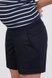 Шорты, капри Свободные шорты из стрейч-коттона средней длины SAFO, темно-синий, Юла Мама Фото №4
