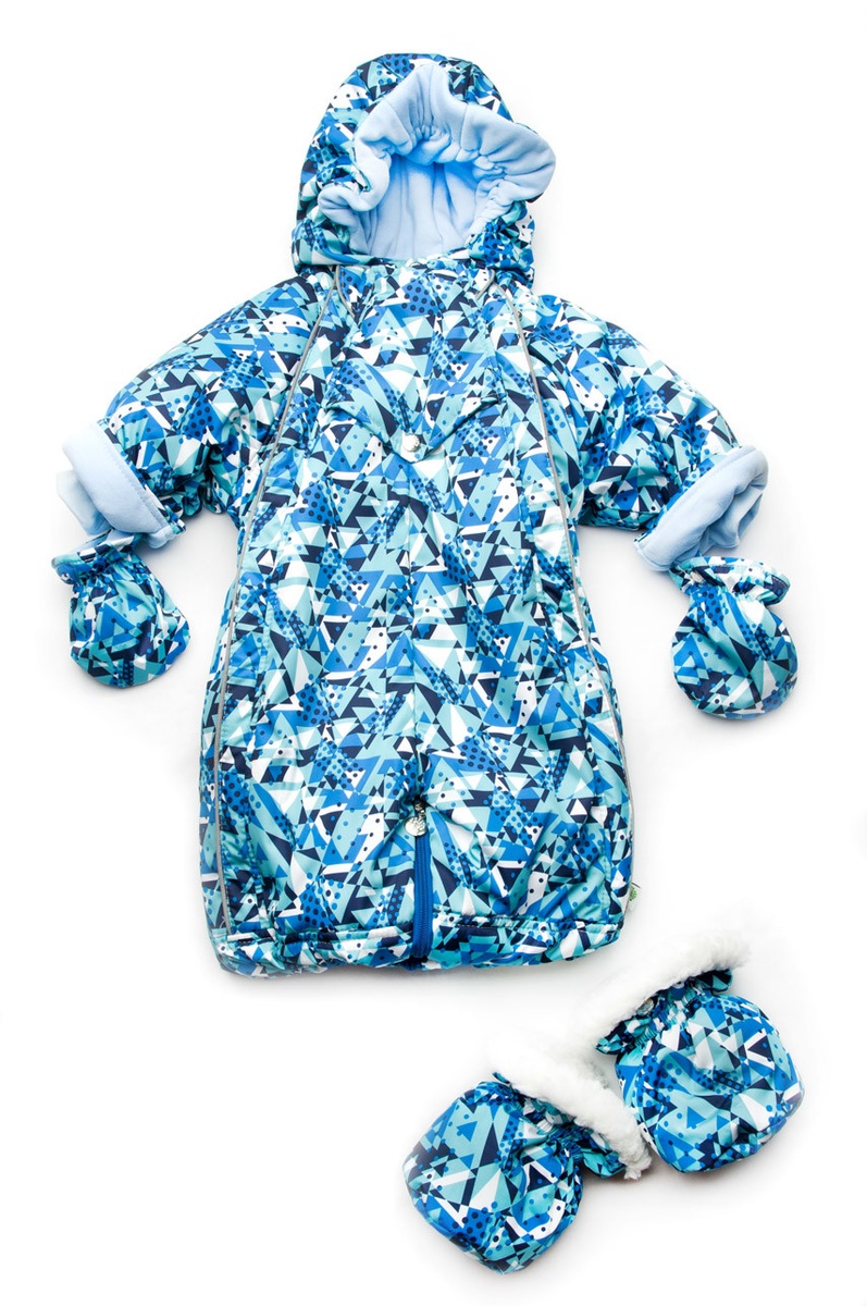 Комбинезон трансформер с отстегивающимся мехом для мальчика, зима+деми, Модный карапуз