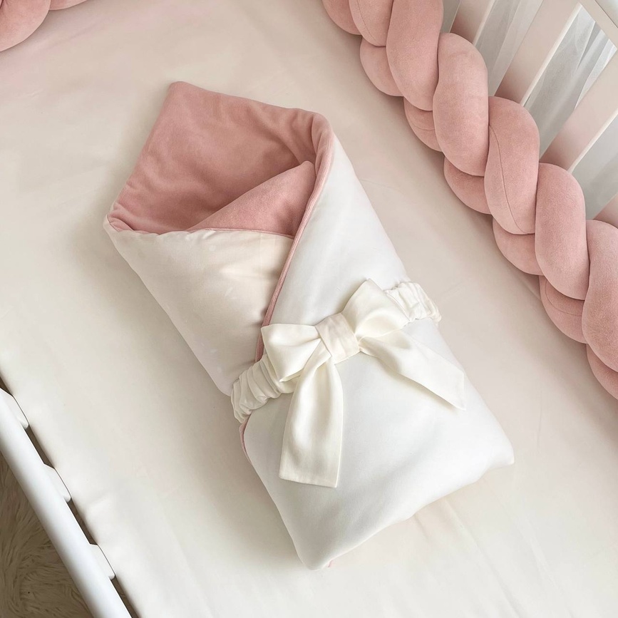 Плед-конверт с одеялом и бантом Коллекция №8 Sweet Dream Зайка, Маленькая Соня, Розовый
