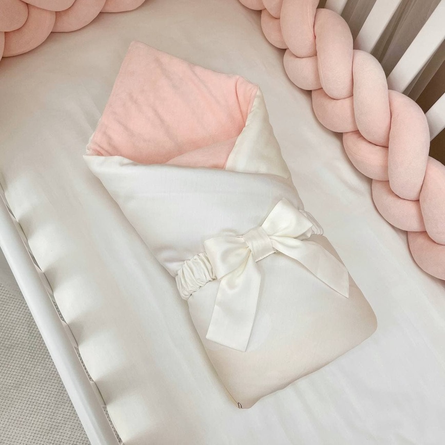 Постелька Комплект постельного белья, дизайн "Лисичка", персикового цвета, ТМ Baby Chic