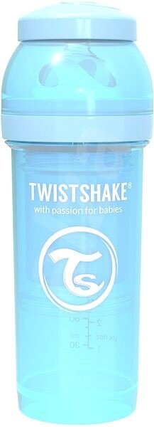 Пляшечки Антиколікова пляшечка світло-блакитна 2+ міс., 260 мл, (78256), Twistshake