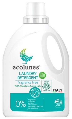 Органічна побутова хімія Рідкий гель для прання 1л (Без запаху), Ecolunes