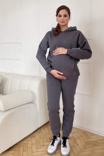Спортивные костюмы Костюм спортивный для беременных и кормящих мам, графитовый, ТМ Dianora