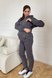 Спортивные костюмы Костюм спортивный для беременных и кормящих мам, графитовый, ТМ Dianora Фото №6