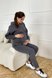 Спортивные костюмы Костюм спортивный для беременных и кормящих мам, графитовый, ТМ Dianora Фото №3