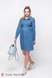 Платья на каждый день Платье-рубашка для беременных и кормящих из тонкого джинса VERO, джинсово-голубой, Юла мама Фото №1
