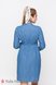 Платья на каждый день Платье-рубашка для беременных и кормящих из тонкого джинса VERO, джинсово-голубой, Юла мама Фото №5