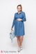 Платья на каждый день Платье-рубашка для беременных и кормящих из тонкого джинса VERO, джинсово-голубой, Юла мама Фото №6