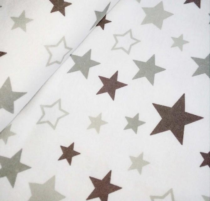 Пеленки классические Фланелевая пеленка 75х90 см Звезды, Мамика