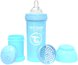 Бутылочки Антиколиковая бутылочка светло-голубая 2+ мес., 260 мл, (78256), Twistshake Фото №1