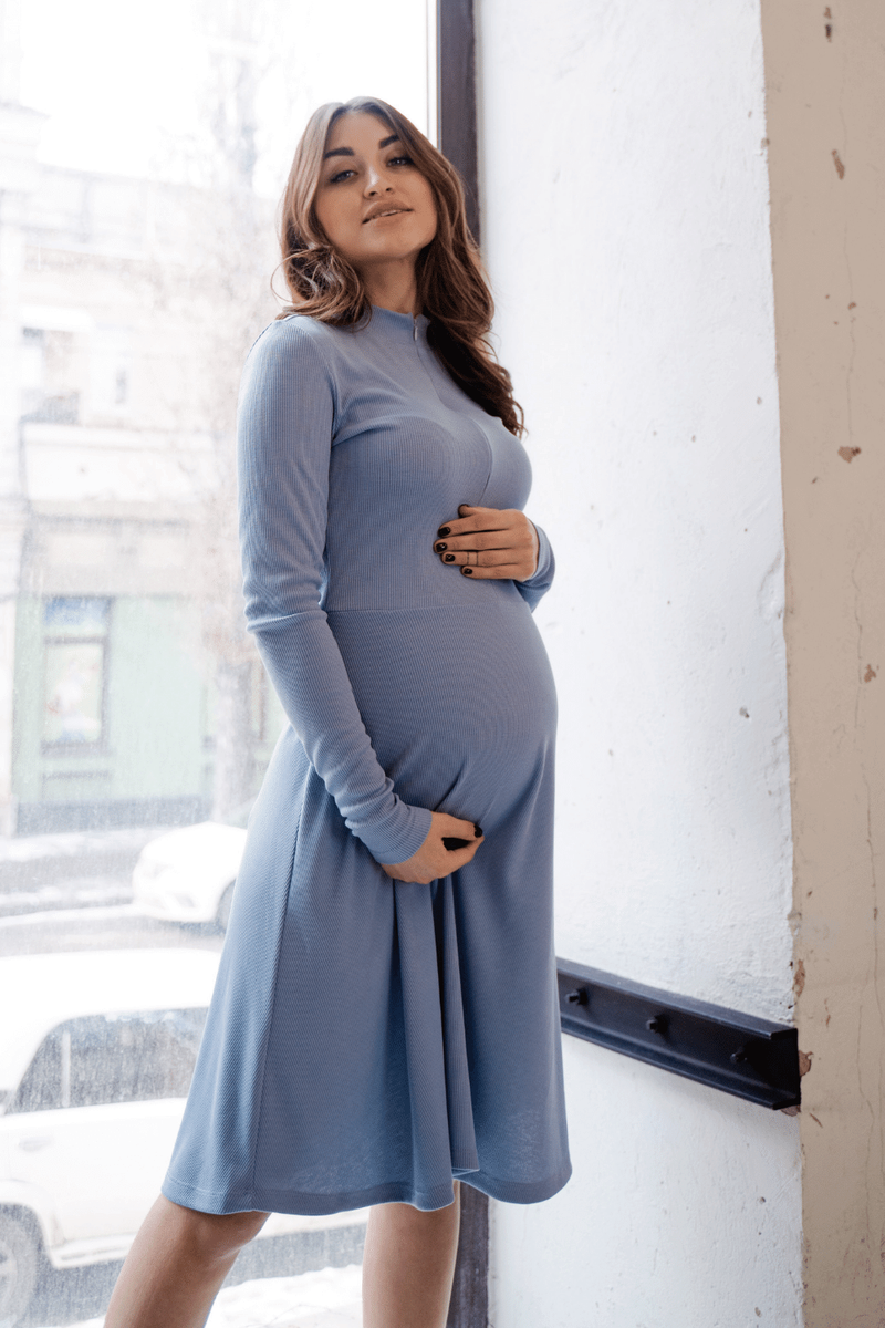 Сукня для вагітних і годуючих мам 4287138, блакитний, To be, Блакитний, 42