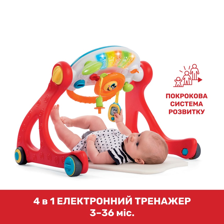 Развивающие коврики Игровой развивающий центр 4 в 1 Chicco "Grow And Walk"