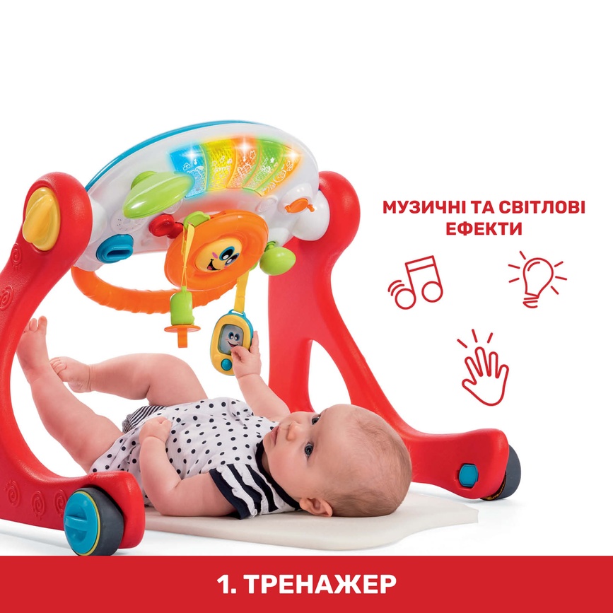 Развивающие коврики Игровой развивающий центр 4 в 1 Chicco "Grow And Walk"