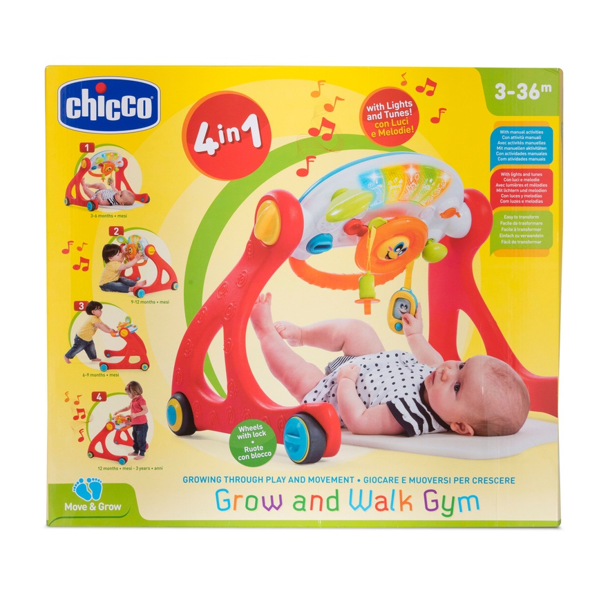 Розвиваючі килимки Ігровий розвиваючий центр 4 в 1 Chicco "Grow And Walk"