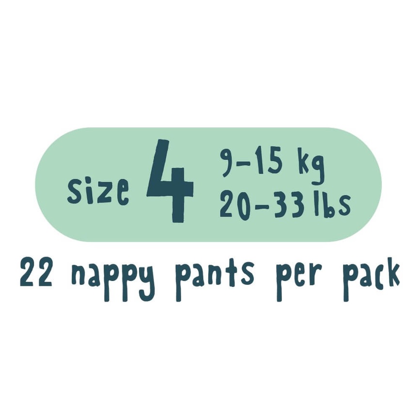 Підгузники Еко підгузники-трусики розмір 4, 22 шт/уп., 9-15 кг, Леопард/Бегемот, Kit&Ki