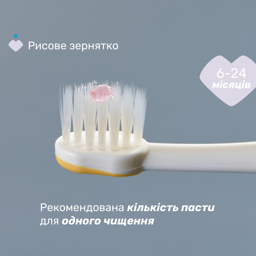 Зубная щетка Chicco для первых зубов, 6-36 мес., 2 шт.,, Розовый