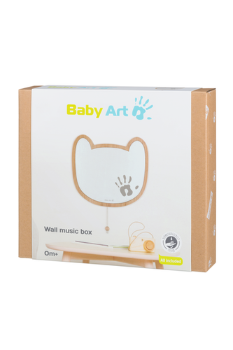 Беби Арт - памятные подарки Настенная рамка музыкальная с отпечатком ладони малыша, Baby Art