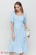 Платья на каждый день Платье для беременных и кормящих мам FEDERICA молочный горох на голубом фоне, Юла мама Фото №4