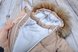 Зимние конверты Комбинезон для новорожденного зимний Дутик SuperStar кремовый, MagBaby Фото №2