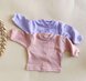 Распашонки Распашенка для новорожденных на байке, на кнопках, лиловый, Little Angel Фото №1