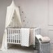 Постільна білизна Комплект постільної білизни в ліжечко Baby Mix Сіро-бежеві серця, 6 елементів, Маленька Соня Фото №2