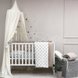 Постільна білизна Комплект постільної білизни в ліжечко Baby Mix Сіро-бежеві серця, 6 елементів, Маленька Соня Фото №1
