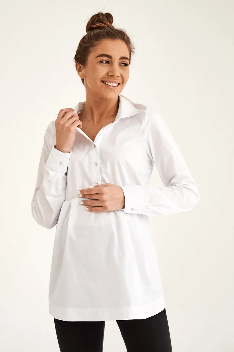 Блузи, сорочки Блуза жіноча для вагітних 4411065, білий, To be
