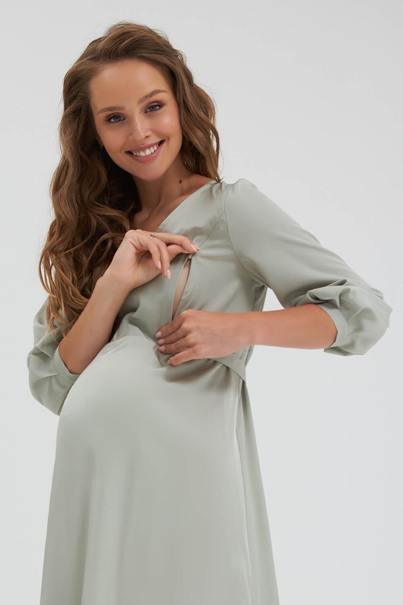 Платье для беременных и кормящих мам 2181 1505, фисташковый, ТМ Dianora, Фисташковый, S